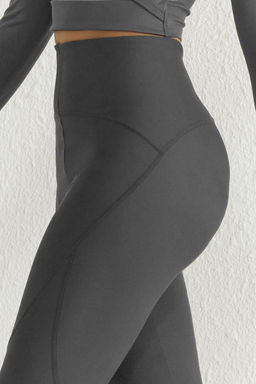 TRENDYOLMILLA Siyah Toparlay?c? Tam Boy Orme Spor Tayt TWOSS21TA0023 фото 15