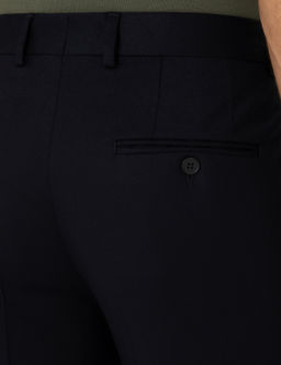 Темно-синие тканевые брюки узкого кроя - Cacharel фото 6