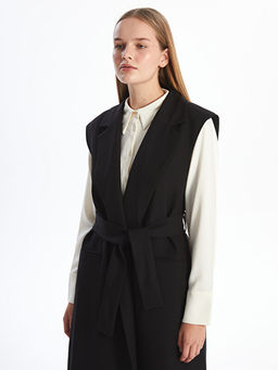 Kruvaze Yaka Kad?n Yelek