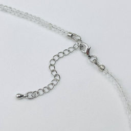 Колье "Небесная Гармония" из Горного Хрусталя и Аквамарина 38 см +