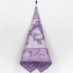 07с-39ЯК 50*70 Полотенце "Самовар" цв. сирень (фиолетовый)