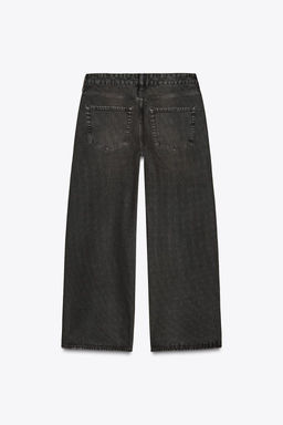 ZW COLLECTION STRAIGHT-LEG MID-RISE JEANS - Zara фото 3