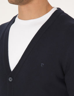 Lacivert Slim Fit Basic D__meli Triko H_rka - Pierre cardin фото 7