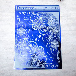 Наклейка новогодняя 38х30 Снежинки / 611-7 /уп 12/300/ микс - ГалеонТрейд фото 2