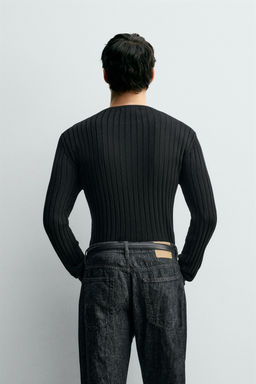 RIBBED TEXTURED JUMPER - Zara фото 3