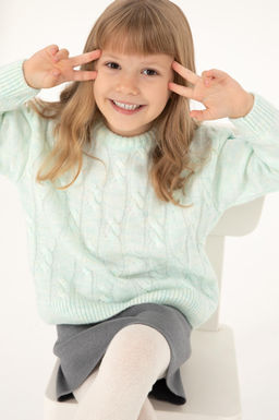 Свитер водно-зеленого цвета для девочек Неожиданная скидка в корзине - U.s. polo assn фото 2