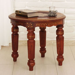 Стол резной «Звезда», 48×52×52 см, дерево