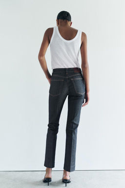 ZW COLLECTION BOOTCUT HIGH-WAIST CROPPED JEANS - Zara фото 3