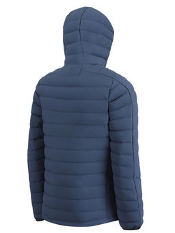 Куртка мужская стёганая с капюшоном с графеновой подкладкой синего цвета 9623_1S