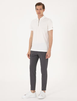 Ekru Ultralight Kuma_ Slim Fit Polo Yaka Ti__rt