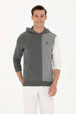 U. S. Polo Assn Мужской свитшот антрацитового меланжа - U.s. polo assn фото 9