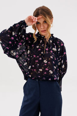 Блуза AmberA 1128-2 синий