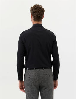 Siyah Slim Fit Uzun Kollu Basic G_mlek - Pierre cardin фото 5