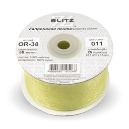 Лента капроновая 38 мм ( 1 1/2 ) BLITZ OR-38 22.8 м  0.5 м СК/Распродажа