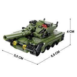 Конструктор безграничные идеи Qman «Военная техника», 3 в 1, 329 деталей
