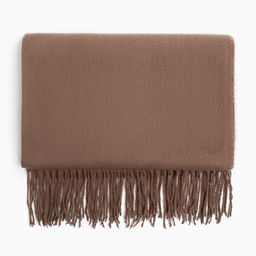 Палантин женский MINAKU однотонный цв. бежевый, размер 76*180 см  фото 5