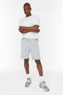 Gri Regular/Normal Kesim Basic Sort & Bermuda TMNSS20SR0169