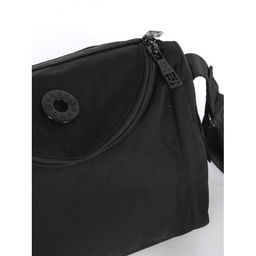 Сумка женская текстиль BoBo-6820, 1отд, плечевой ремень, черный 264214  фото 4
