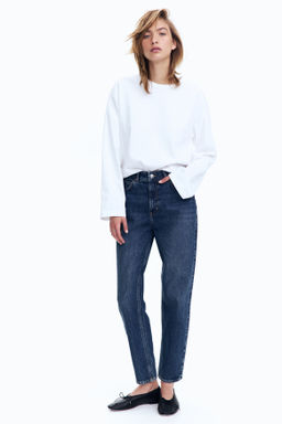 Mom Slim Fit High Waist Ankle Jeans