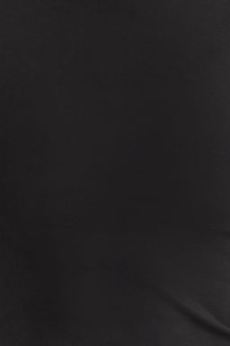 Siyah F?rcal? Soft Kumas 2 Katl? Ici Pedli Spor Sutyenli Orme Ust/Bluz THMSS25BZ00001