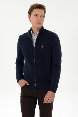 Erkek Lacivert Basic Triko H_rka