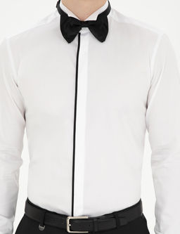 Beyaz Slim Fit Smokin G_mlek
