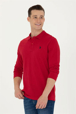 U. S. Polo Assn Мужская красная базовая толстовка с воротником поло - U.s. polo assn фото 10