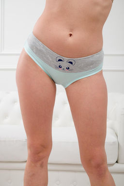 Трусы женские из кулирки Мышка ментол - Амадэль фото 3