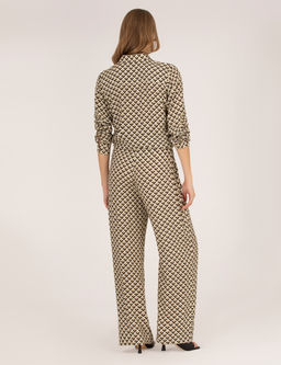 Siyah Y_ksek Bel Loose Fit Pantolon