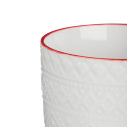 MILLIMI Кружка 380 мл Рельеф, БЕЛАЯ.,фарфор подар. уп., арт.820-684