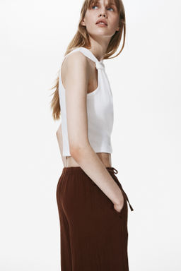Pantal?n de muselina con cordones de ajuste - H&m фото 4