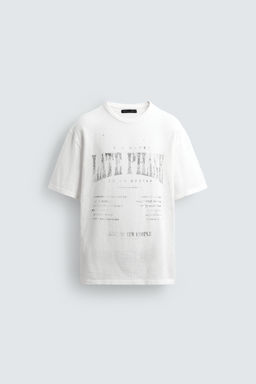 CAMISETA PUNTO ESTAMPADOS LAVADOS / Blanco
