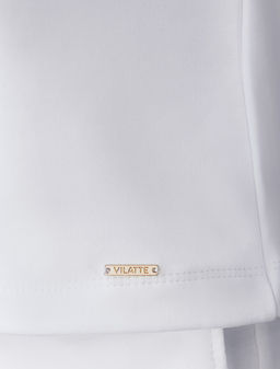 VILATTE / Футболка из эластичного футера двухнитки  фото 3