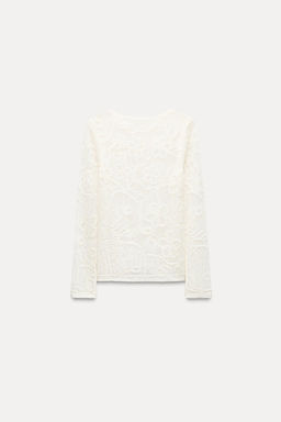 FLORAL KNIT TOP - Zara фото 4