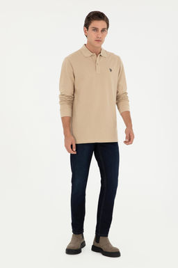 Мужская базовая толстовка песочного цвета - U.s. polo assn фото 4