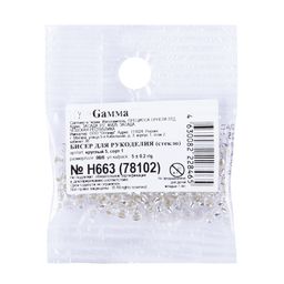 Бисер Чехия GAMMA круглый 5 08/0 2.9 мм 10 х 5 г 1-й сорт H663 прозрачный ( 78102 ) - Zlatka фото 5