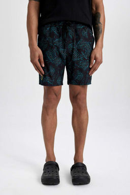 DeFactoFit Короткие шорты для плавания с гибкой текстурой и принтом стандартного кроя  фото 6