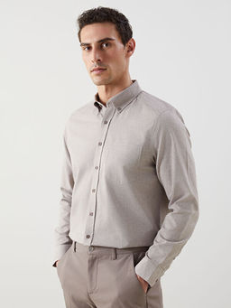 Regular Fit Oxford Cepli Erkek G?mlek