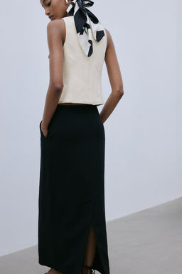 Chaleco de traje en lino - H&m фото 4