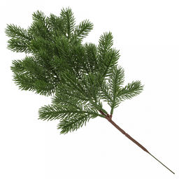 Декоративная ветка Елка 45см, средняя, пластик, зеленый (Россия) - Домашняя мода фото 4