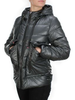 8063 DARK GRAY Куртка демисезонная женская (130 гр. синтепон) - Fashion фото 4