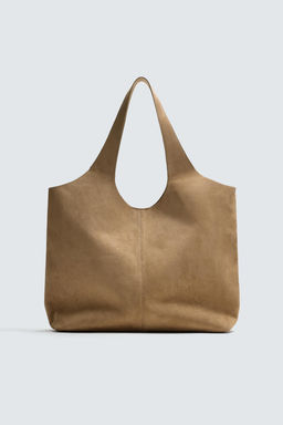 BOLSO SHOPPER PIEL / Marr?n Arena