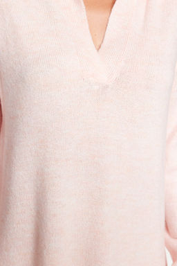 Pudra More Sustainable Midi Triko Yumusak Dokulu Elbise TWOAW24EL00520