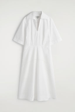 VESTIDO MIDI DE ALGOD?N PIMA BORDADO