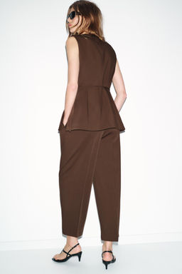 DOUBLE-BREASTED WAISTCOAT WITH BELT - Zara фото 5