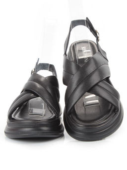 08-PEE37-2 BLACK Босоножки женские (натуральная кожа) - Фабричный китай фото 7