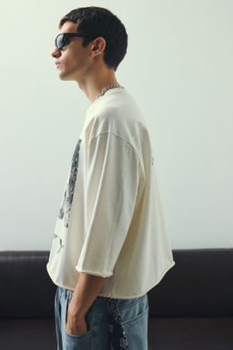 Camiseta cropped Oversized Fit - H&m фото 9