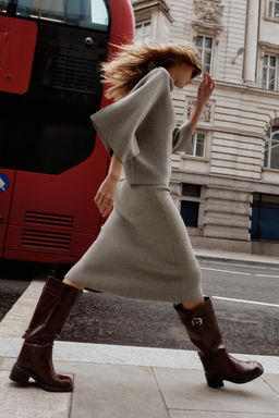 KNIT MIDI SKIRT - Zara фото 4