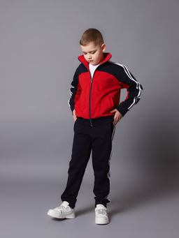 Спортивный костюм К036 Красный-Темно-Синий от фабрики Спортсоло