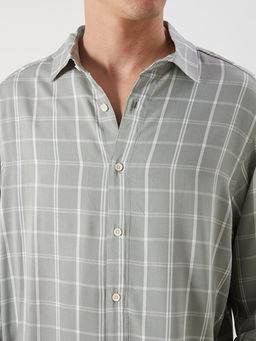 Rahat Kal?p Uzun Kollu Ekose Erkek G?mlek